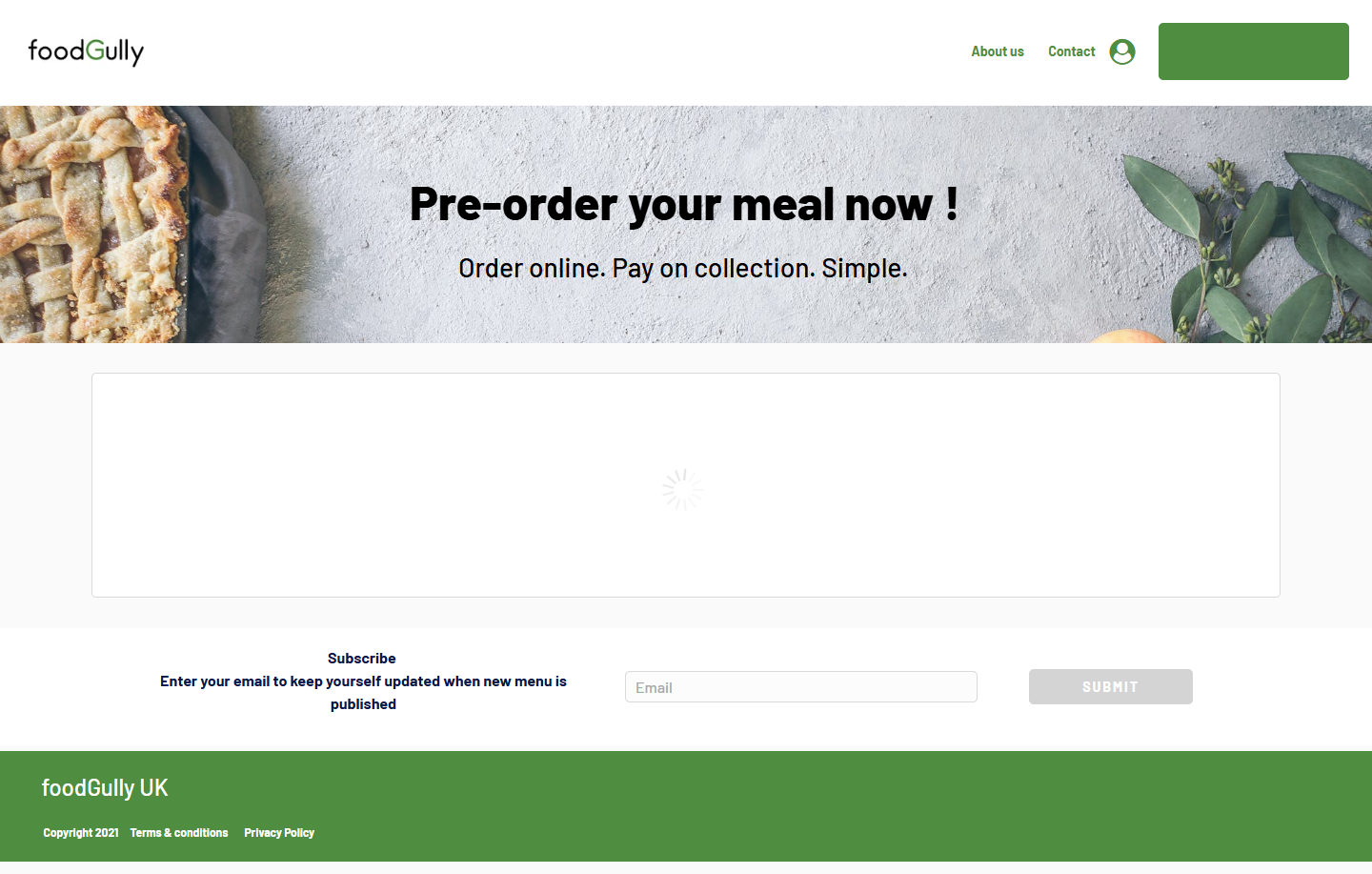 Screenshot of foodgully.co.uk project